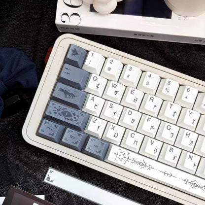 YMDK 143 key Occult Mysticism Theme Keycaps PBT Cherry Profile Five-sided Dye Sub Custom Keycap for 61/68/75/87/98/104/108 MX Mechanical Keyboard