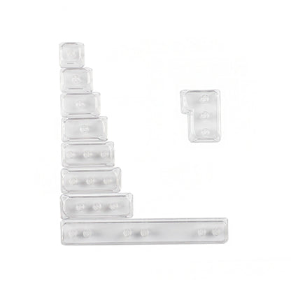 YMDK White Clear Blank Keycaps MOA Profile Modifier Blind Spot ISO Enter Space Shift Keys 1.25u 1.5u 1.75u 2u 2.25u 2.75u 6.25u DIY
