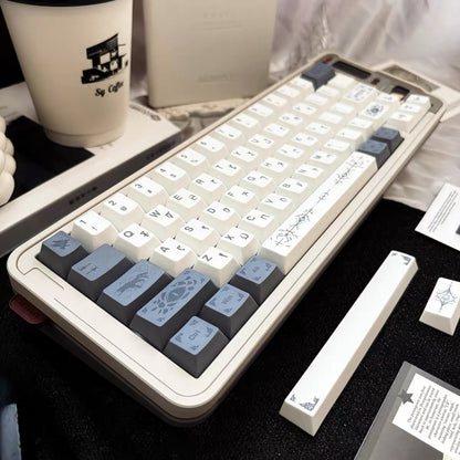 YMDK 143 key Occult Mysticism Theme Keycaps PBT Cherry Profile Five-sided Dye Sub Custom Keycap for 61/68/75/87/98/104/108 MX Mechanical Keyboard