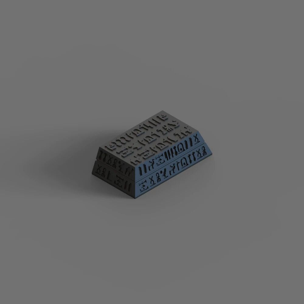 YMDK Egyptian Black Personalized Keycaps Creative Resin for MX Switches Mechanical Keyboard