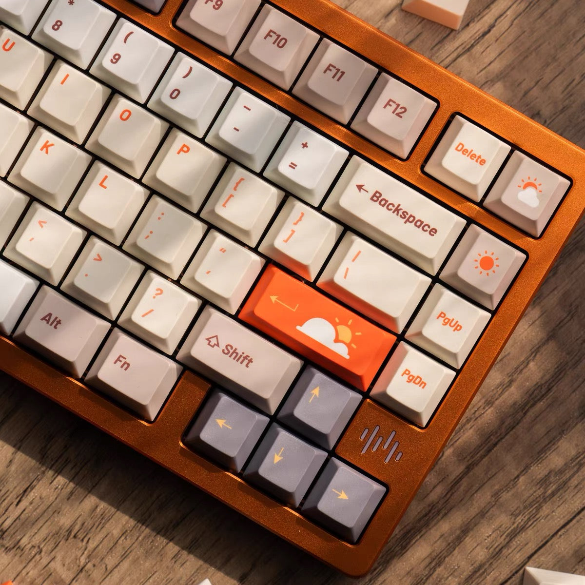 YMDK Weather Theme 143 Keys PBT Dye-Sub Keycaps Set for 61/84/87/104/108 MX Mechanical Keyboards