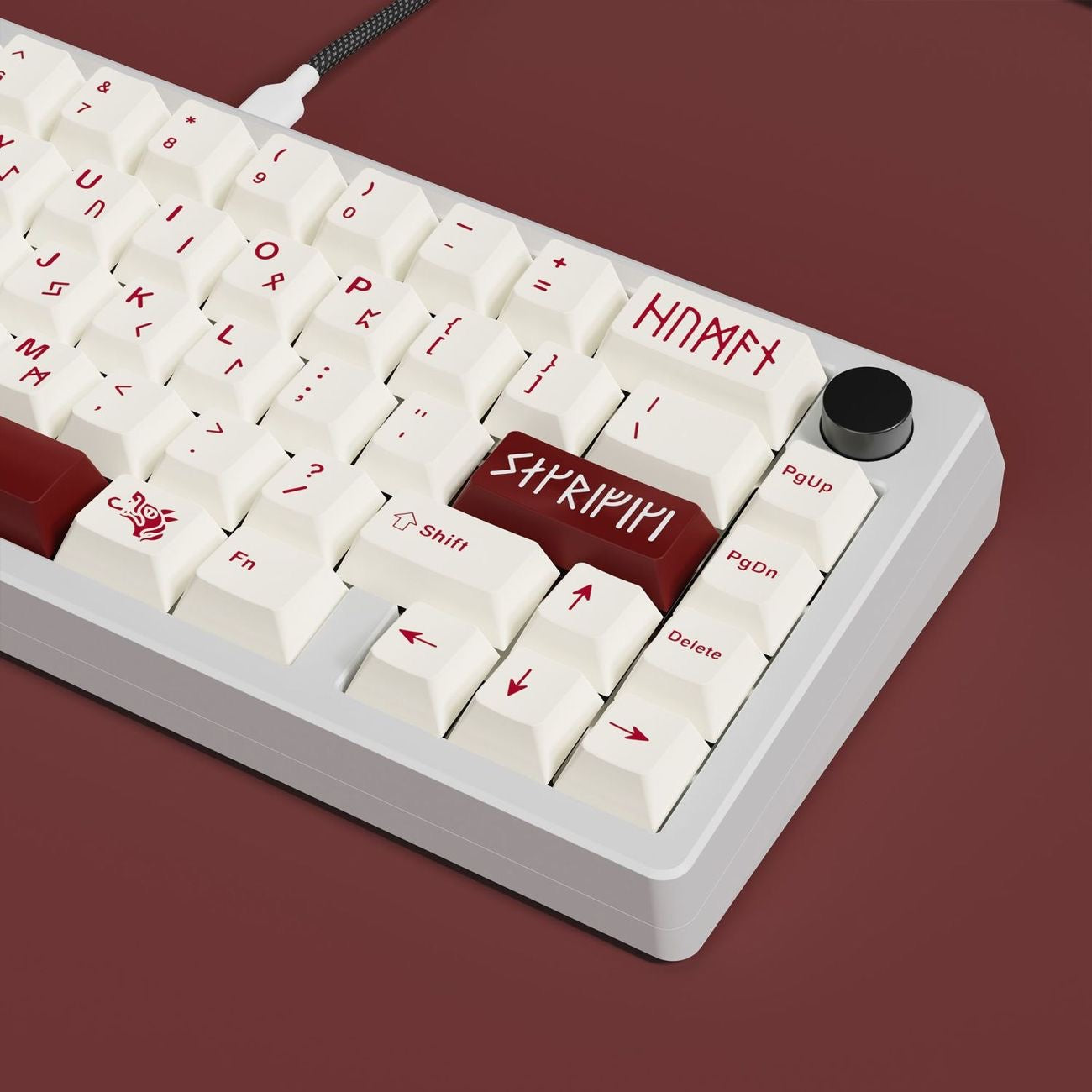 Blood Sacrifice Theme 125 keys Keycaps Cherry Profile PBT Dye Sub Top Print Keycap for 61/64/75/87/98/104/108 MX Gaming Mechanical keyboard