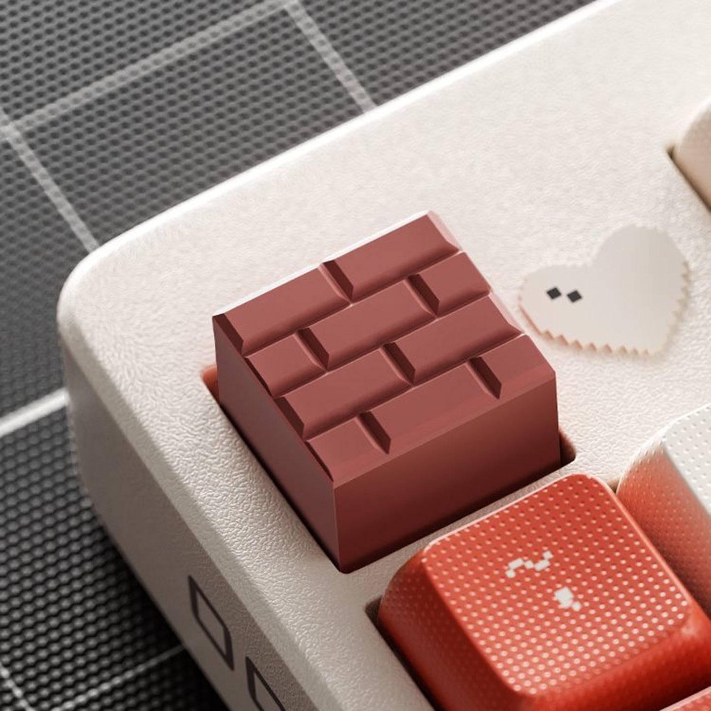 Cartoon Mushroom Question Mark Block Brick 1 pcs PVC Material Cute Personalized Custom Keycaps for MX Mechanical Keyboard