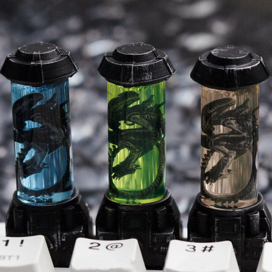 YMDK Science Fiction Specimen Bionic Liquid Tank 1pcs Cool Personalized Keycap for for MX Mechanical Keyboards