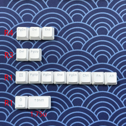 YMDK 105 German ISO Double Shot PBT Shine Through OEM Profile Keycap set Suitable For Cherry MX Switches Mechanical Keyboard