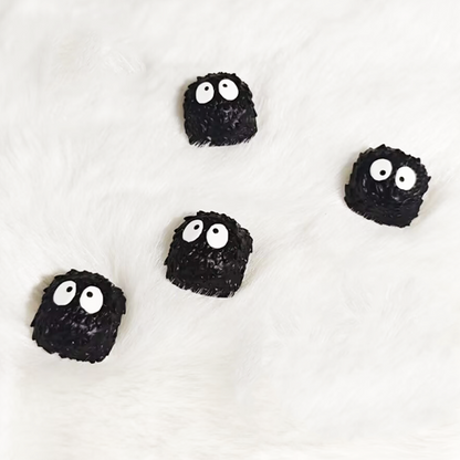 YMDK Black Coal Ball Novelty Keycap Personalized Handmade Resin Creativity Custom Keycaps for MX Mechanical Keyboards