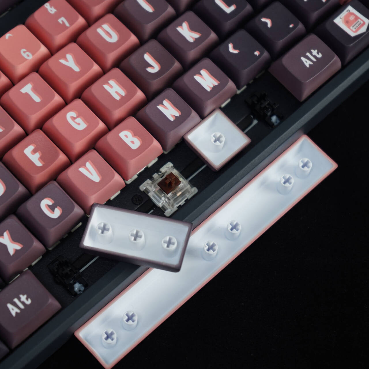 YMDK Villain JK Theme Keycaps Full Set 127 Keys XDA Profile PBT Dye Sub Keycap for MX Mechanical Keyboard