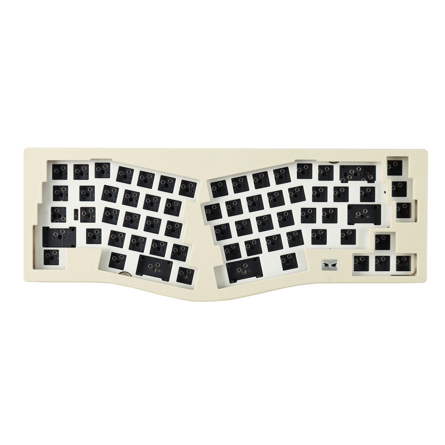 YMDK Wings Ble Bluetooth Wired Retro Hot Swappable Alice Gasket Mechanical Keyboard Kit（ VIA Type C PCB Plastic Case ）