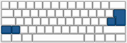 OEM Profile White Black Blue Pink ISO Keys Thick PBT Blank Keycaps For ISO Layout Keyboard