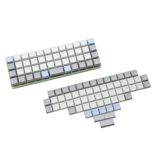 YMDK XDA DSA Blank Colorful PBT Keycaps Suitable For Ortholinear Layout MX Keyboard XD75 ID75  Split 36 Corne Split 46 Planck Preonic Niu40