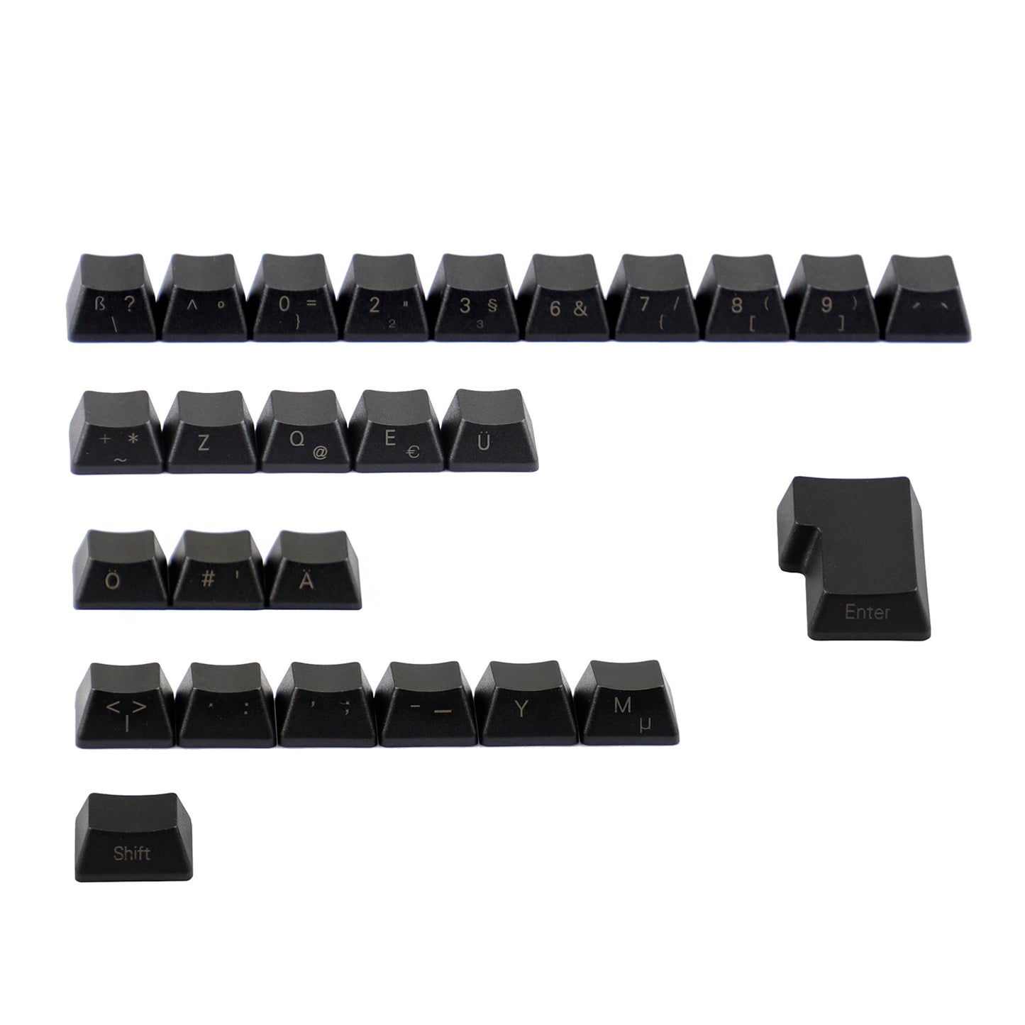 YMDK 125 Laser-Etched Dolch Keycaps (Side Printed Support UK Italian Spain De ISO)