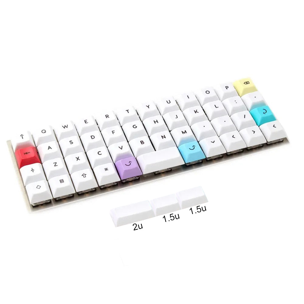 49 DSA Profile Mixed Color Keycaps(Dye-Sub 1.4mm PBT/Planck YMD-40% Niu40 Using)