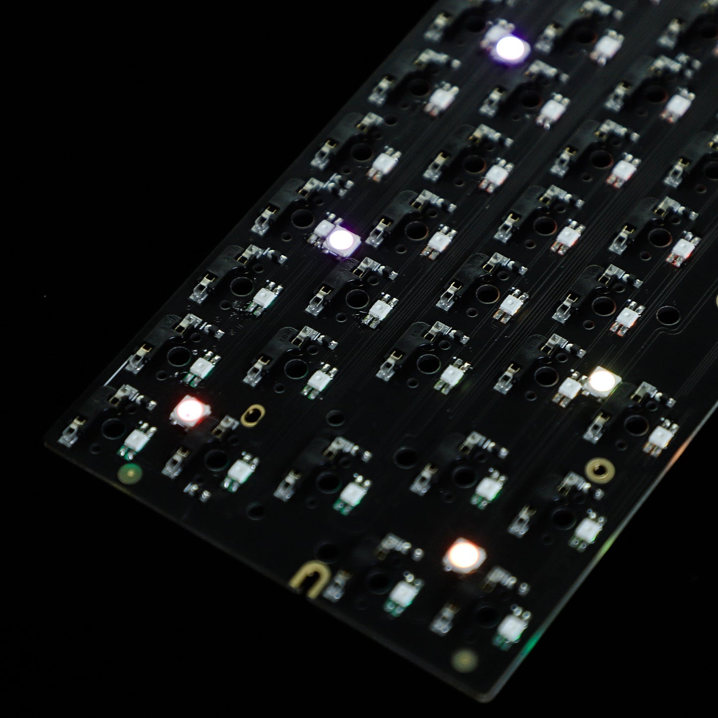 YMDK GH60 HHKB-style Tsangan Oni Hot Swappable Both Underglow Switch RGB VIA Programmable PCB Compatible with Tokyo 60