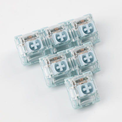 TTC Silent BLUISH WHITE(SMD 3 Pin 42g Silent Tactile Switches)