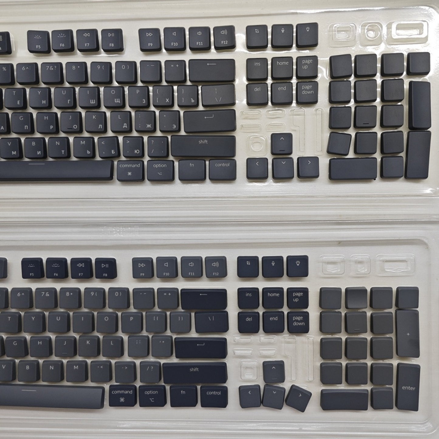 Gray Orange ABS 110 keys K1 K5 Low Profile Keycaps Backlit Key Caps Compatible with Keychron Low Profile Mechanical Keyboard