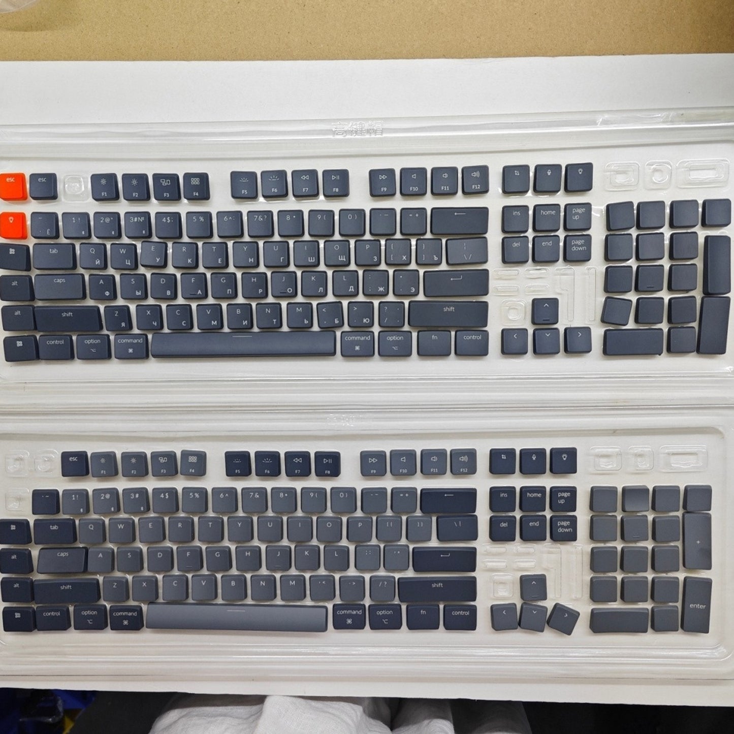 Gray Orange ABS 110 keys K1 K5 Low Profile Keycaps Backlit Key Caps Compatible with Keychron Low Profile Mechanical Keyboard