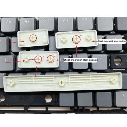 Gray Orange K1 SE Low Profile Keycaps Back-Lit Key Caps Compatible with Keychron Low Profile Mechanical Keyboard