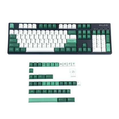 YMDK Botanical 144 Keycaps (Dye Sub Cherry Profile De French Italian Spain UK ISO)