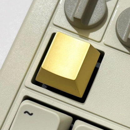 YMDK Gold Silver Zinc-aluminum Alloy Metal Personalized Esc Key R4 Keycaps Cool Novel Creative Keycap for MX Mechanical Keyboard