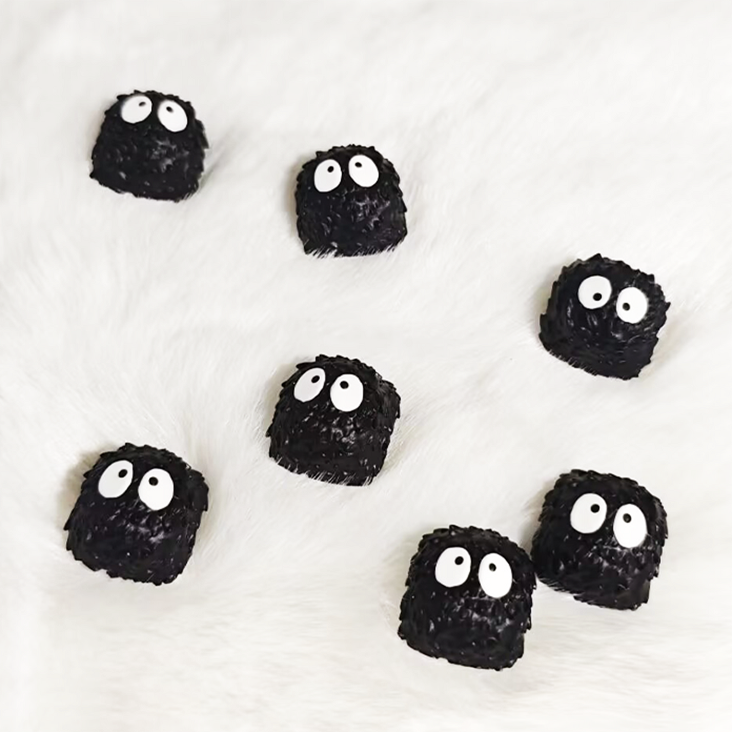 YMDK Black Coal Ball Novelty Keycap Personalized Handmade Resin Creativity Custom Keycaps for MX Mechanical Keyboards