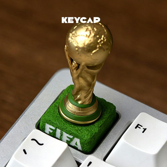 Rotatable FIFA World Cup Trophy Custom ESC Keycap, Single Artisan Resin Key Cap for Mechanical Keyboard, DIY Customization