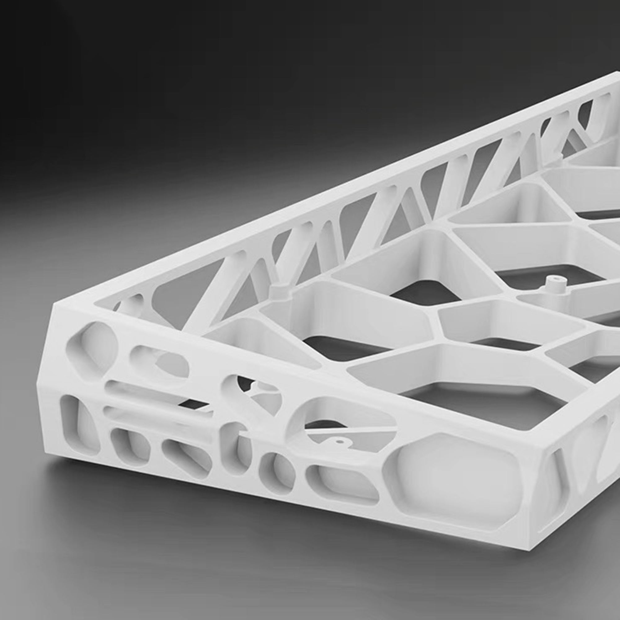 YMDK 60% Hollow60 GH60 Aluminum Case For Wooting60HE Poker2 Pok3r DZ60