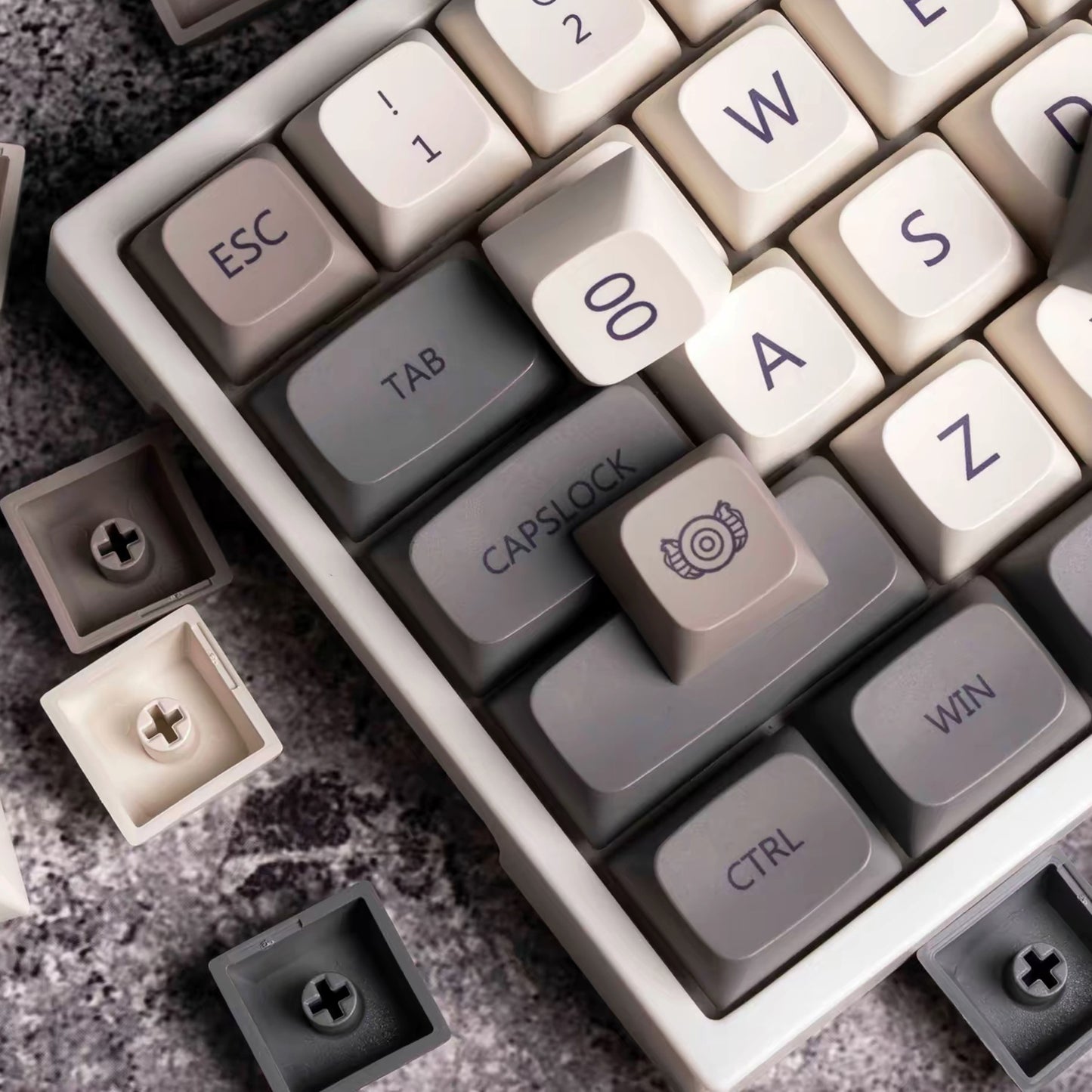YMDK 133 Keys PBT Keycaps, XDA Profile, Sublimation Print, Revelation Theme, Full Set for 61/84/87/104/108 MX Mechanical Keyboards
