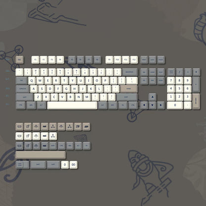 YMDK 133 Keys PBT Keycaps, XDA Profile, Sublimation Print, Revelation Theme, Full Set for 61/84/87/104/108 MX Mechanical Keyboards