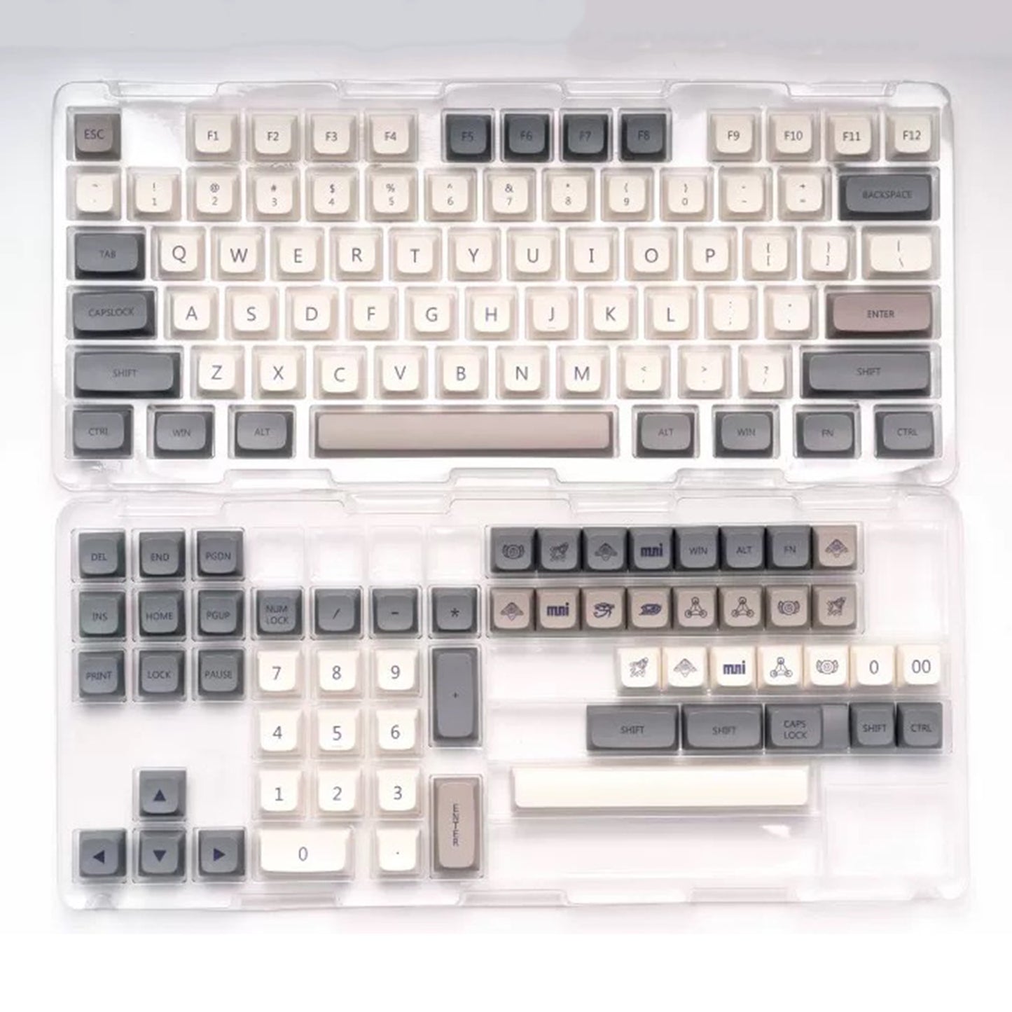 YMDK 133 Keys PBT Keycaps, XDA Profile, Sublimation Print, Revelation Theme, Full Set for 61/84/87/104/108 MX Mechanical Keyboards