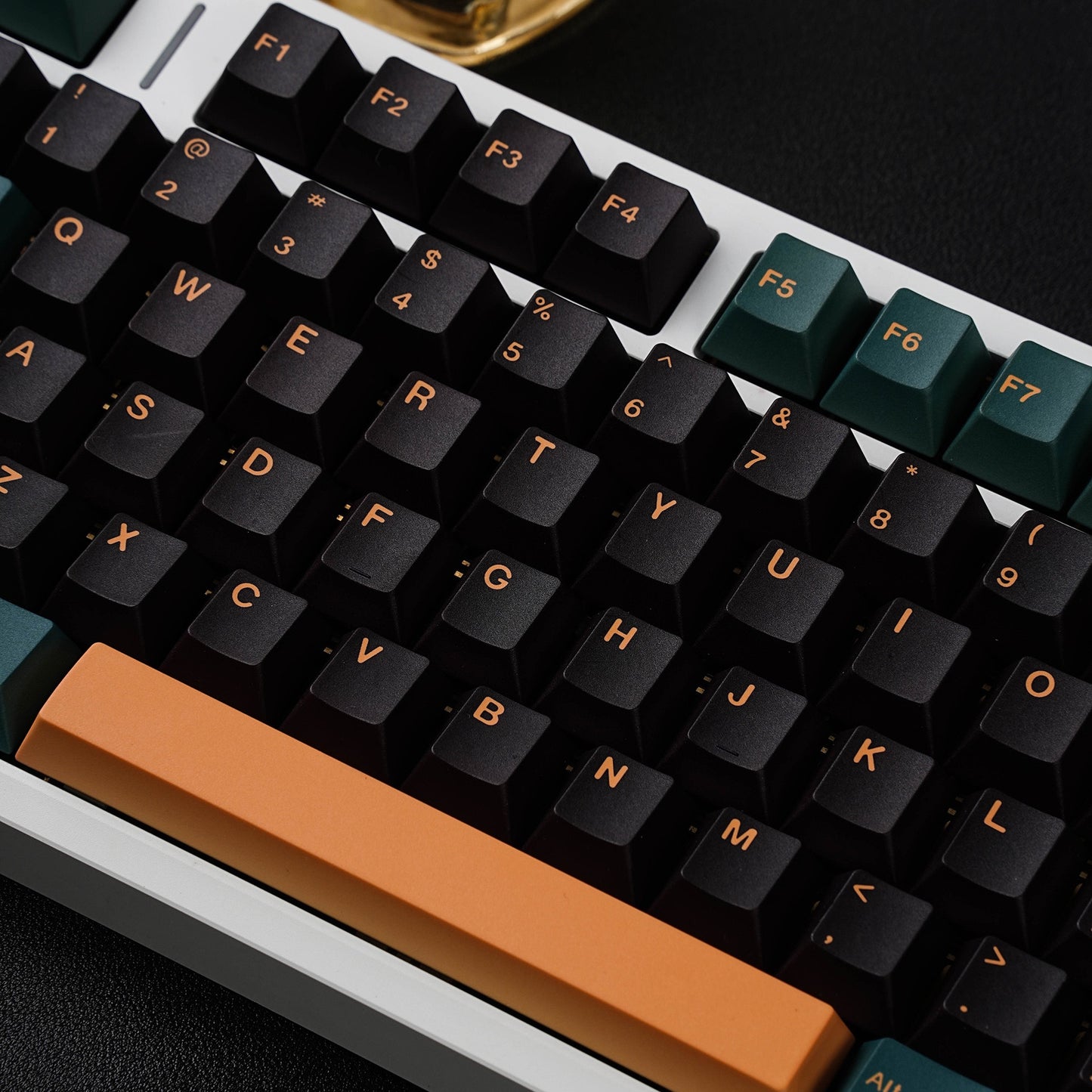 YMDK 143 Keys Mars Green Cherry Profile Keycaps English Russian German Spanish French PBT Dye Sub Keycap For MX Mechanical Keyboards