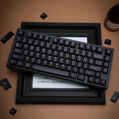 YDMK 143 Keys WOB Theme Keycaps English Russian German French Spanish Cherry Profile PBT Dye Sub Keycaps for MX Mechanical Keyboards