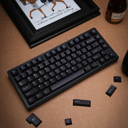YDMK 143 Keys WOB Theme Keycaps English Russian German French Spanish Cherry Profile PBT Dye Sub Keycaps for MX Mechanical Keyboards