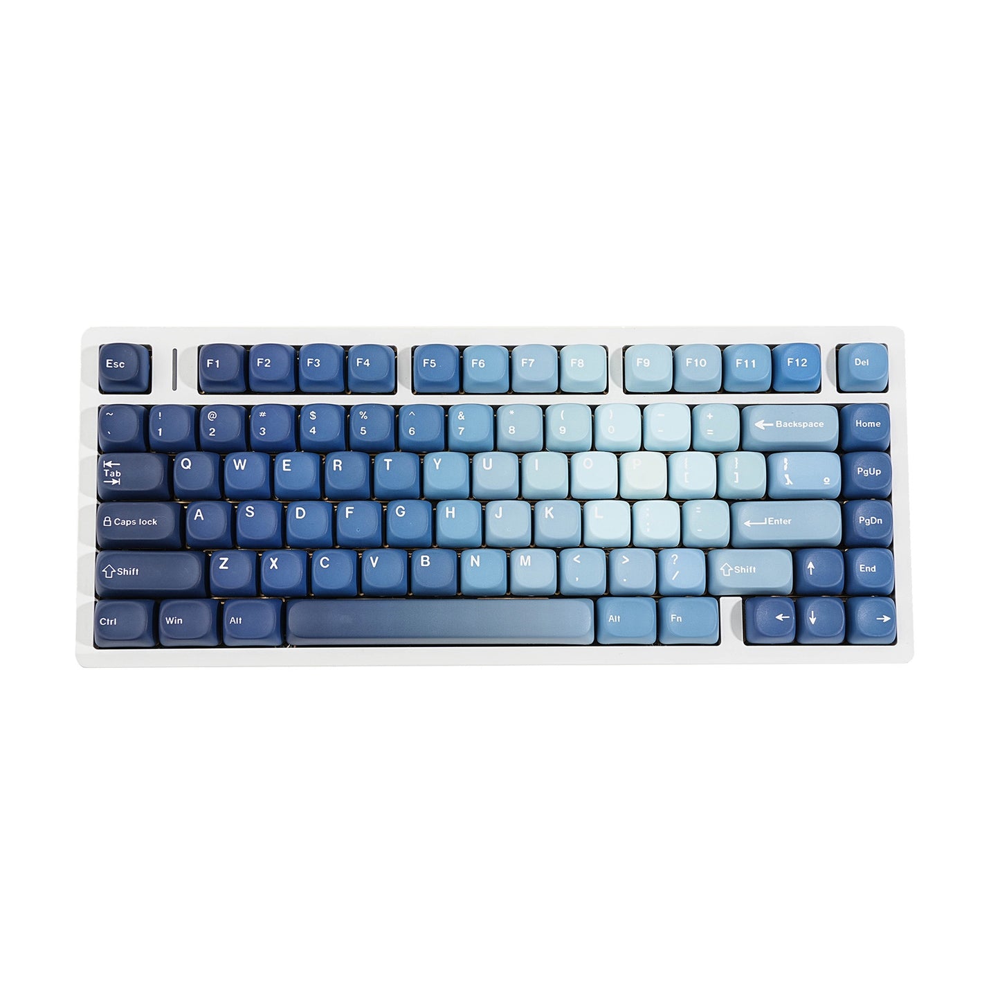 YMDK 130 Keys Ocean Heart Theme MOA Profile English Russian French German Spanish PBT Dye Sub Keycaps for MX Mechanical Keyboards