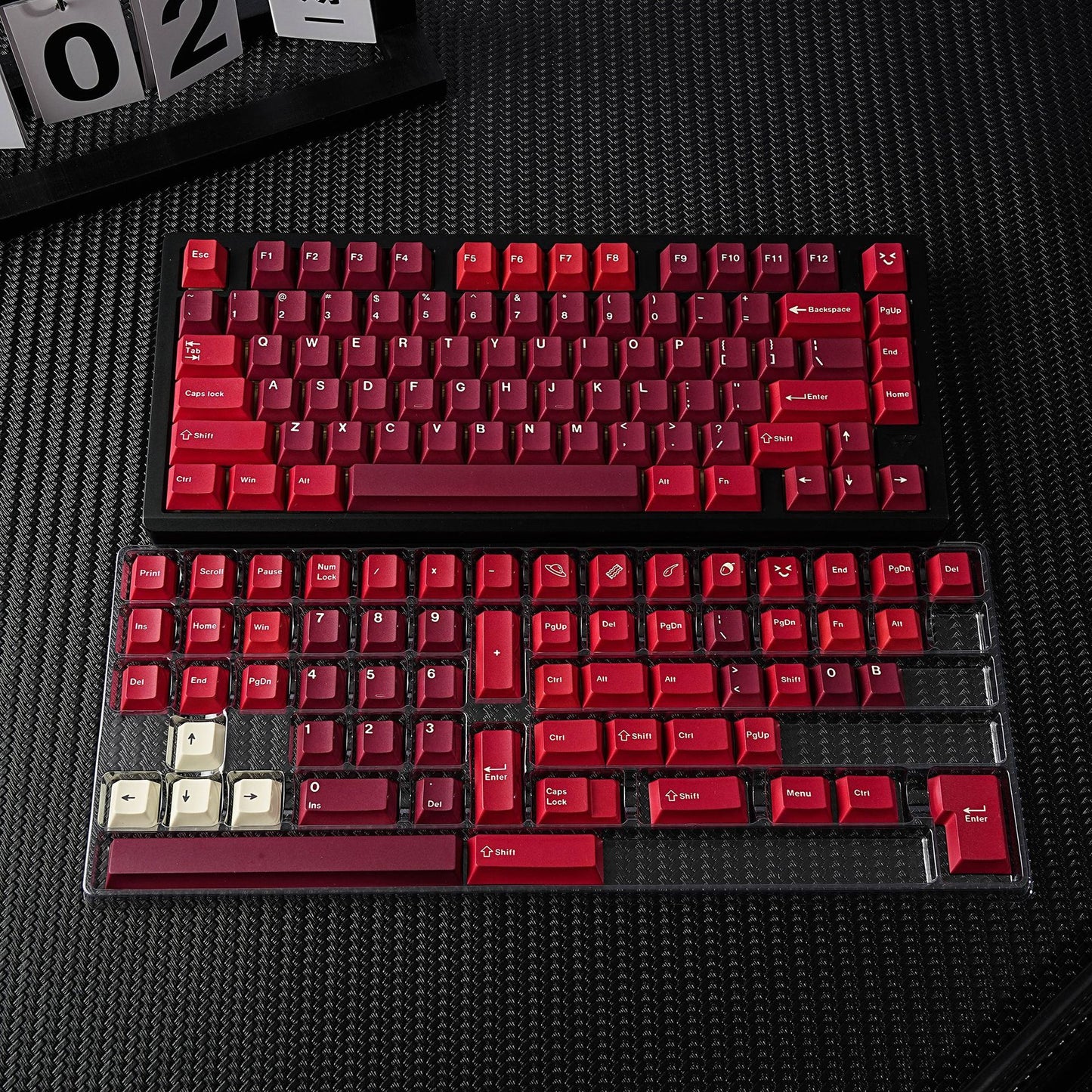 YMDK 143 Keys Jamon Theme Cherry Profile Keycaps English Russian German Spanish French PBT Dye Sub Keycap For MX Mechanical Keyboards