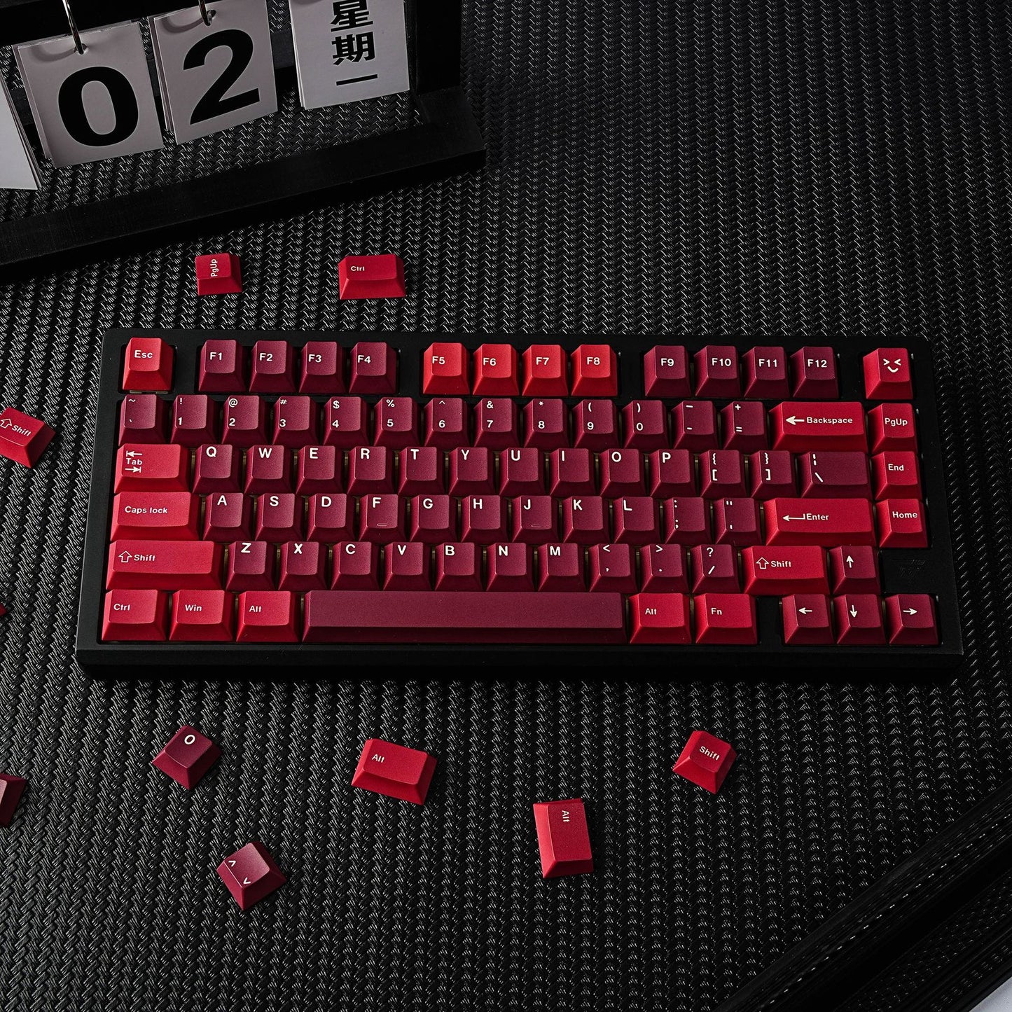 YMDK 143 Keys Jamon Theme Cherry Profile Keycaps English Russian German Spanish French PBT Dye Sub Keycap For MX Mechanical Keyboards