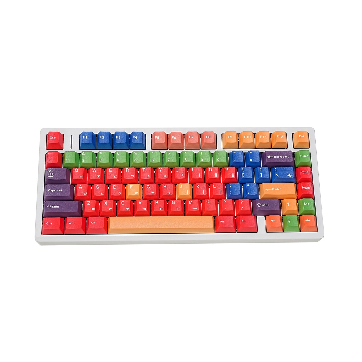 YMDK 143 Keys GMK Color Theme Cherry Profile English Russian German Spanish French PBT Dye Sub Keycap For MX Mechanical Keyboards