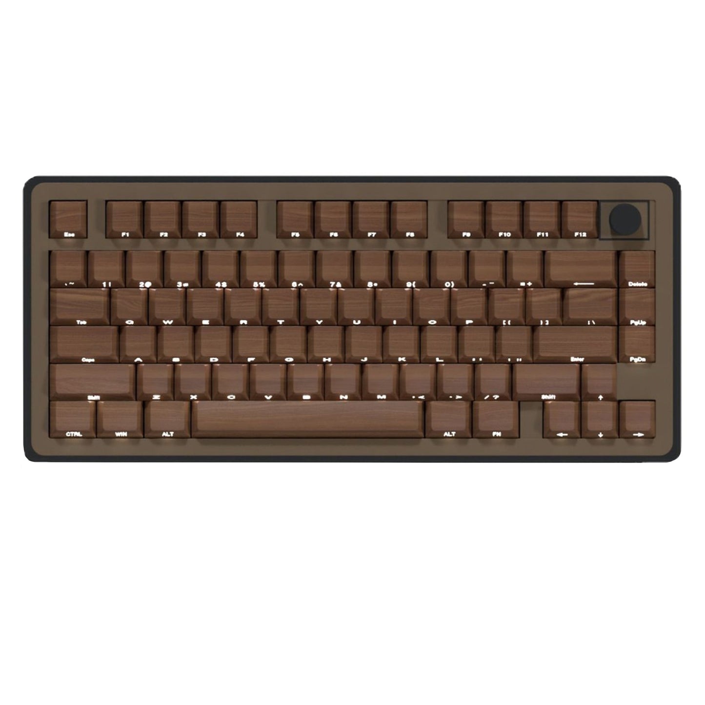 YMDK 128 Keys Wood Grain Keycaps Sidelit Shine Through Cherry Profile PBT Keycap for 61/84/87/104/108 MX Mechanical Keyboards