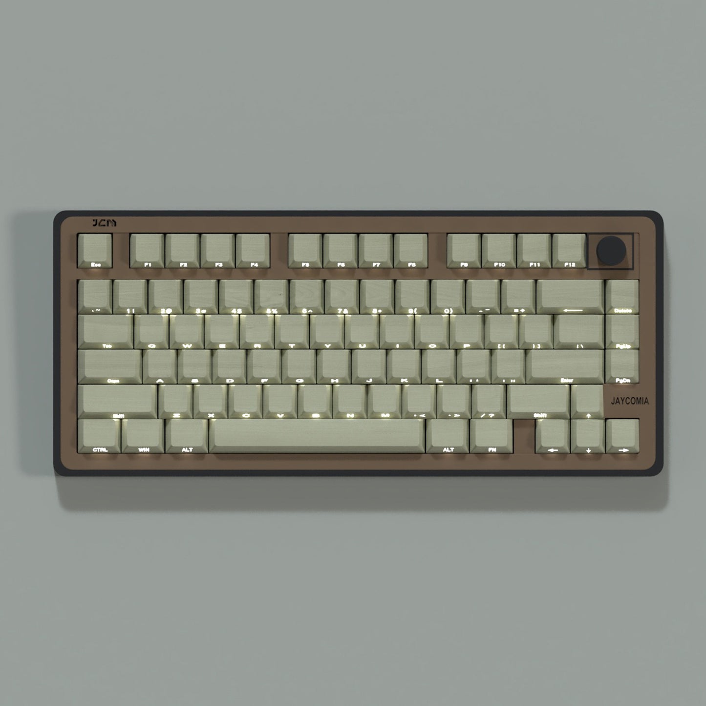 YMDK 128 Keys Wood Grain Keycaps Sidelit Shine Through Cherry Profile PBT Keycap for 61/84/87/104/108 MX Mechanical Keyboards