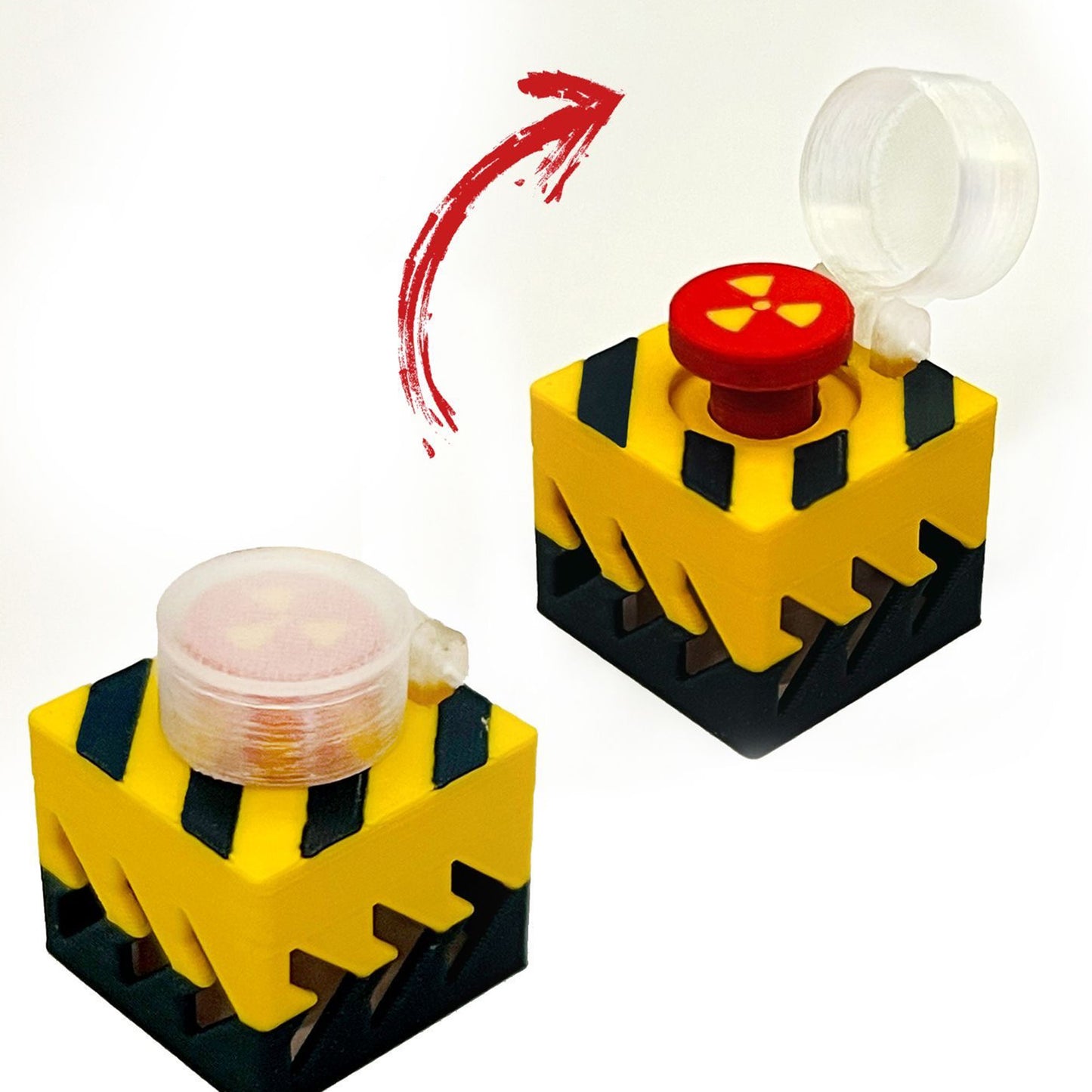 YMDK Yellow Green Tank Personalized Keycaps Cool Creative Resin Custom Keycap for MX Mechanical Keyboards