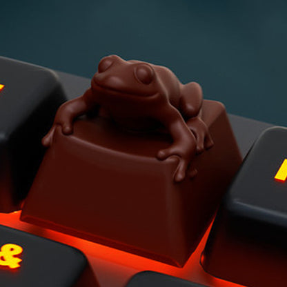YMDK Esc Key Cute Frog Novelty Keycap Personalized Handmade Resin Creativity Custom Keycaps for MX Mechanical Keyboards