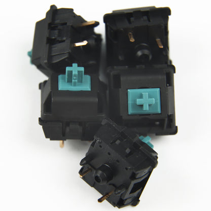 JWK C v2 Black Blue(Lubed Tactile Clicky 5 Pin Switches)