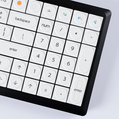 YMDK Bricks Full Set 138 keys Keycaps Classic Blocks Theme Color UV Print Frosted Low Profile Keycap for Mechanical Keyboard 104 87 84 68 61