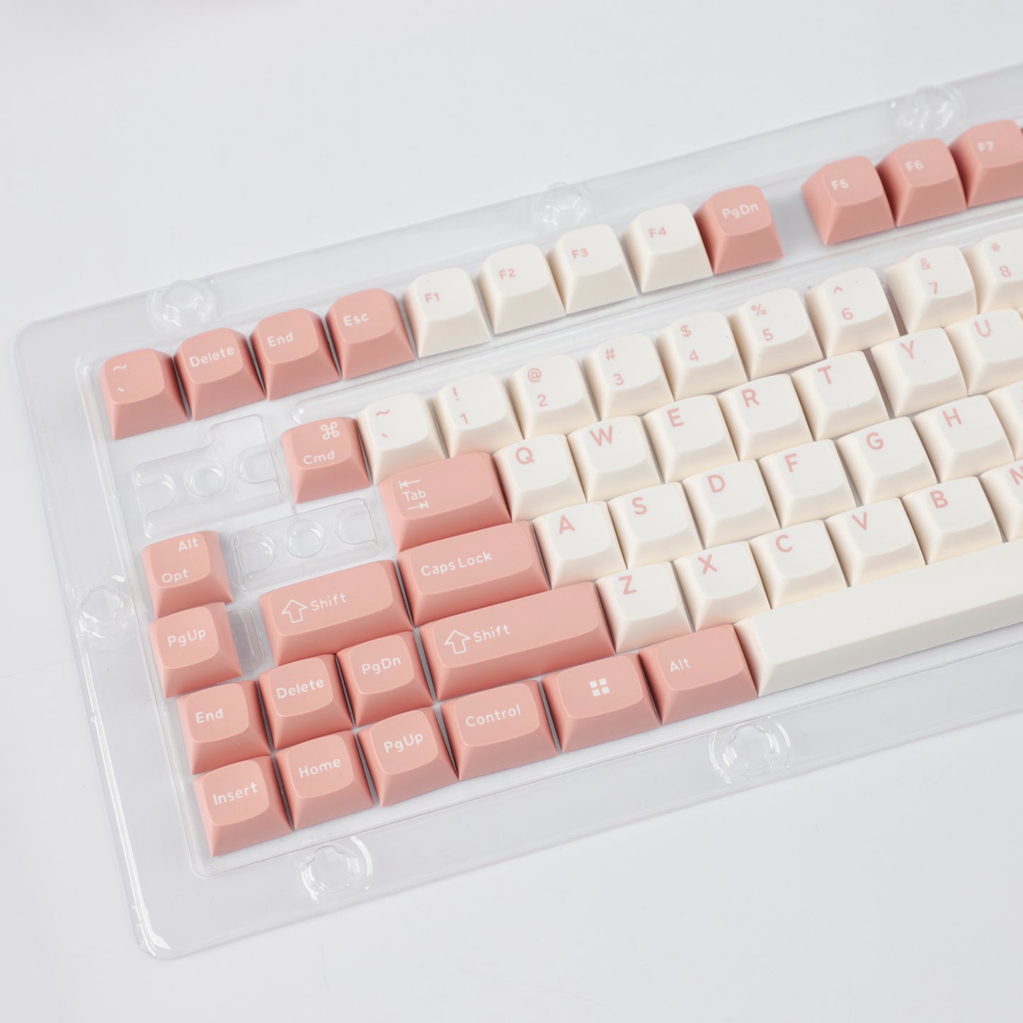 Clearance Cherry MDA Profile PBT PC Side-Lit Shine Through Keycap Set Keycaps for Mechanical Keyboard