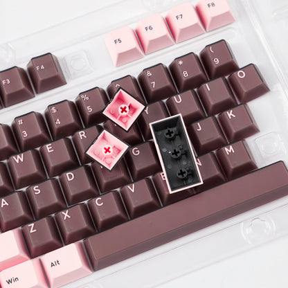 Clearance Cherry MDA Profile PBT PC Side-Lit Shine Through Keycap Set Keycaps for Mechanical Keyboard