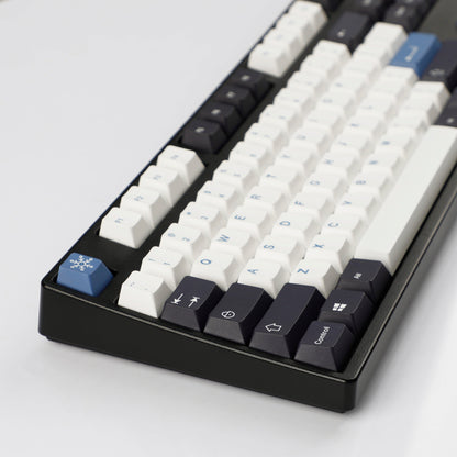 YMDK 142 Keys Arctic Circle Cherry Profile PBT Dye-Sub Keycaps for 61/68/75/84/96/100/104 MX Mechanical Keyboard