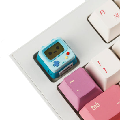 YMDK Retro Game Console Shine Through Artisan Keycap, Cute Novelty Custom MX Key Cap, DIY Mod Replacement for Mechanical Keyboards