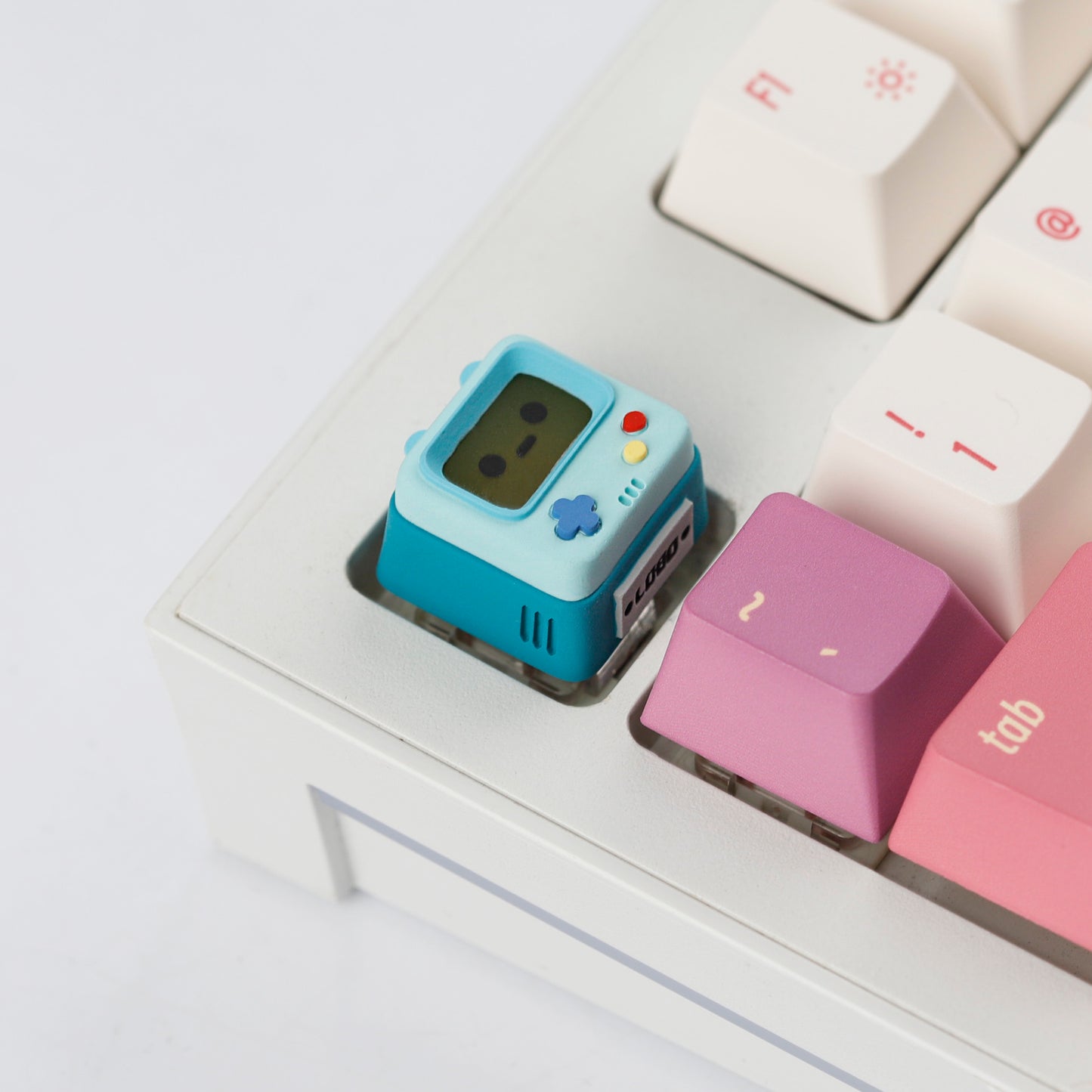 YMDK Retro Game Console Shine Through Artisan Keycap, Cute Novelty Custom MX Key Cap, DIY Mod Replacement for Mechanical Keyboards