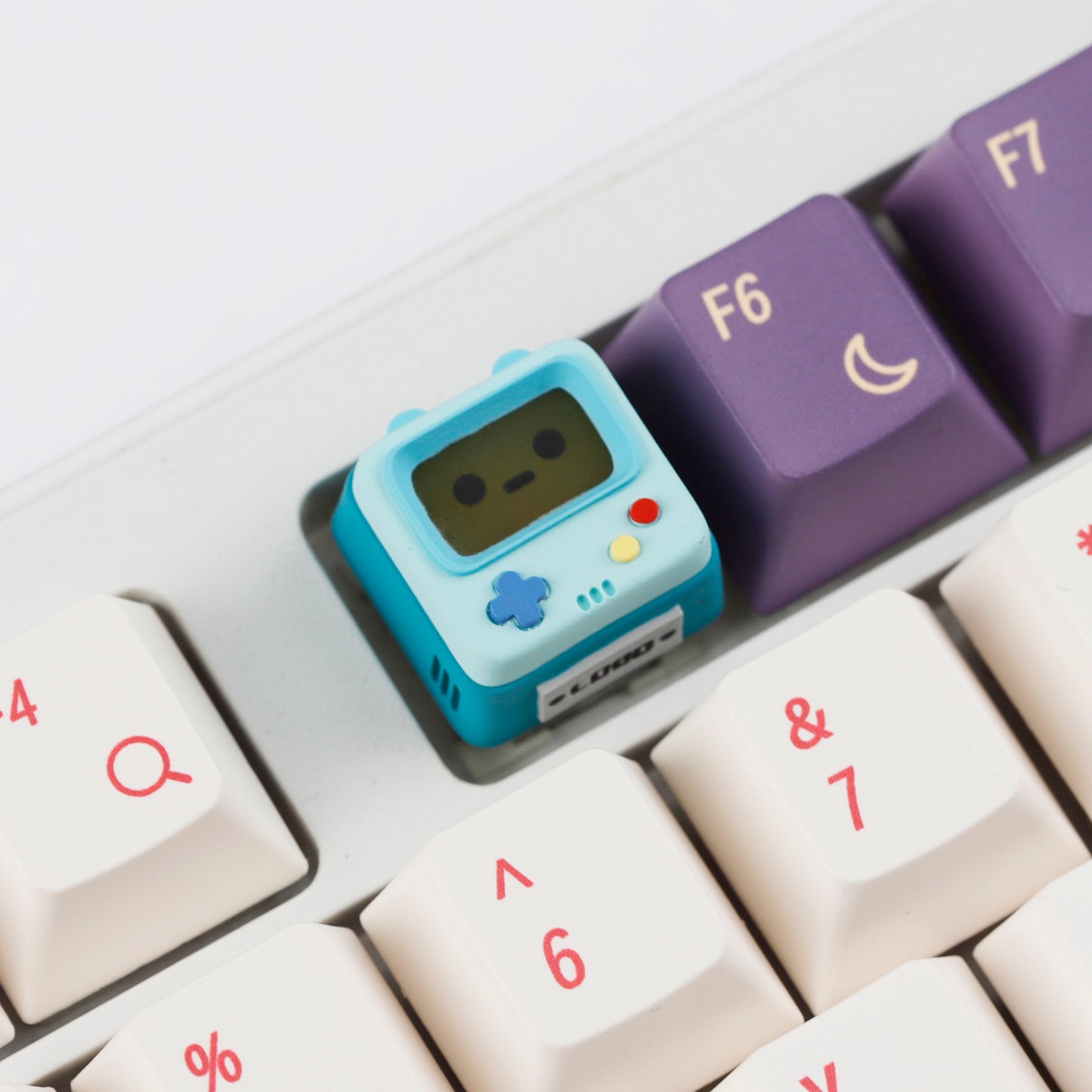 YMDK Retro Game Console Shine Through Artisan Keycap, Cute Novelty Custom MX Key Cap, DIY Mod Replacement for Mechanical Keyboards