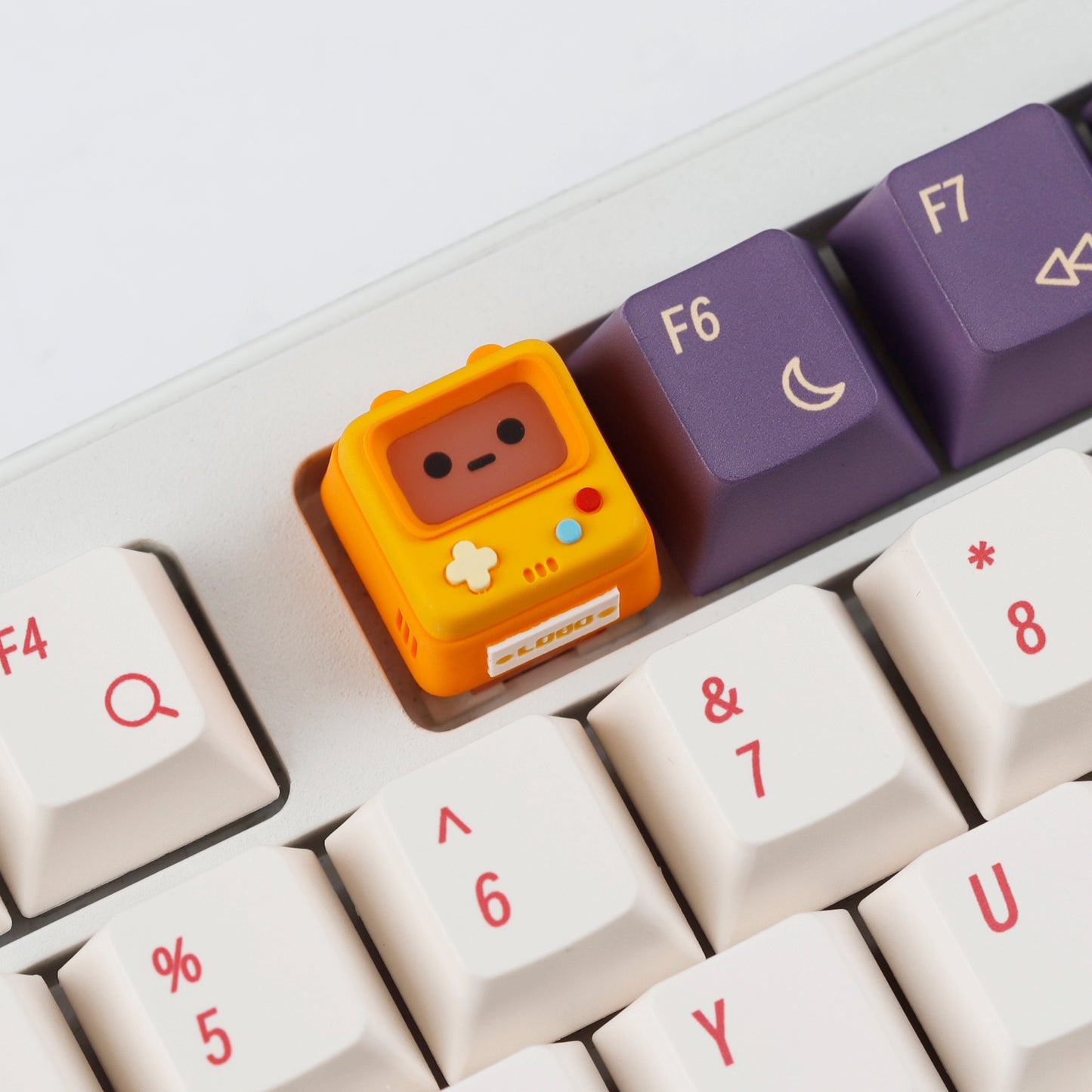 YMDK Retro Game Console Shine Through Artisan Keycap, Cute Novelty Custom MX Key Cap, DIY Mod Replacement for Mechanical Keyboards