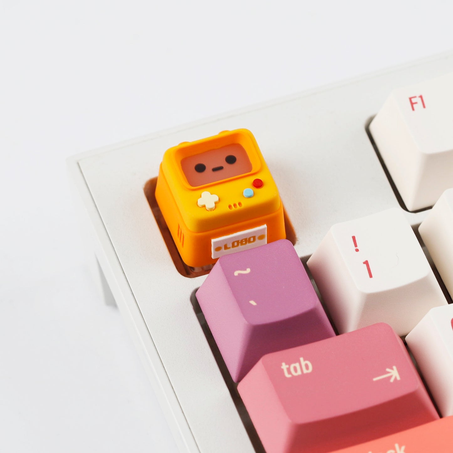 YMDK Retro Game Console Shine Through Artisan Keycap, Cute Novelty Custom MX Key Cap, DIY Mod Replacement for Mechanical Keyboards